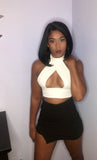 Ivory Halter Crop Top