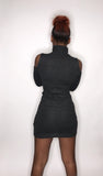 Free The Shoulders Turtleneck Sweater Dress
