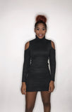 Free The Shoulders Turtleneck Sweater Dress