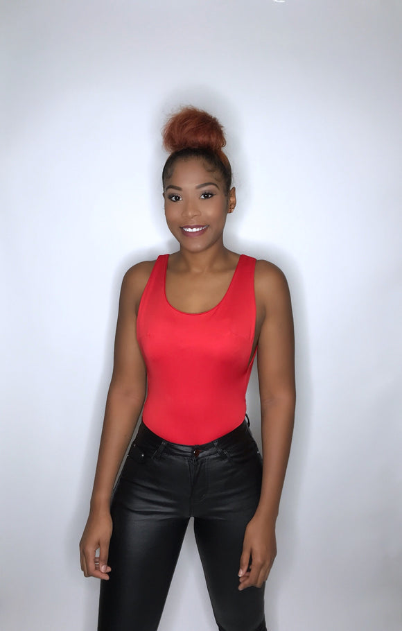ADORE ME RED BACK OUT BODYSUIT