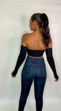 Knotty Girl Long Sleeved Crop Top