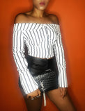 Falling For You Off Shoulder Crop Top