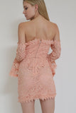 Love Me Or Lace Me Off Shoulder Dress