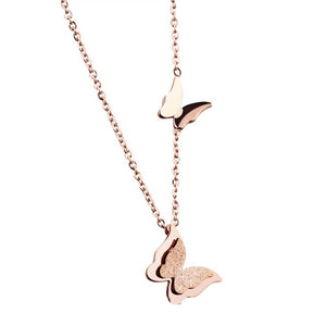 Flutter Away Rose Gold NECKLACE
